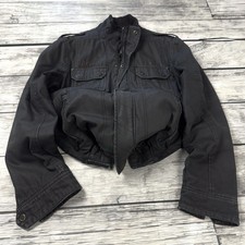 Black Cropped Jacket Military