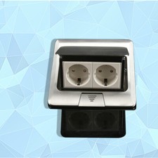 2-Fach Tischsteckdosenleiste