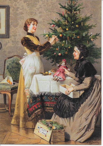 Weihnachtskarte unter dem - weihnachtskarte,