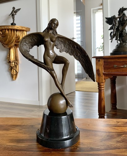 Bronzefigur engel nyx - cm,