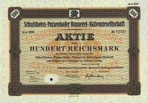 Schultheiss patzenhofer - schultheiss,