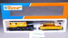 H0 DC Roco 46331 Kranwagen mit Kranschutzwagen DB in OVP #FB_780