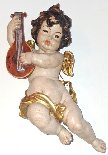 Holzfigur geschnitzt engel - holzfigur,