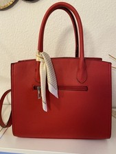 Aktentasche Business Tasche Damen in Rot ECHTLEDER NEU