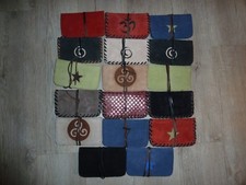 Tabakbeutel Tabaktasche Drehertasche Tobacco Pouch Blättchenfach Echt Leder 