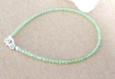2 oder 3 mm Facettiert  Olivin-Peridot  Edelstein Armband,  verschiedener Länge