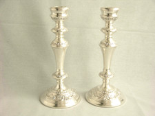 ENGLISCHES  LEUCHTER PAAR  MASSIV STERLINGSILBER  BIRMINGHAM 1975