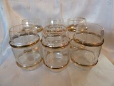 gläser set wasser saft wein mit goldrand  fassform 