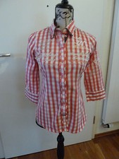 Soccx by Camp David, Bluse, Damenbluse, rot kariert, Gr. XS, Original