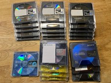 23 MiniDisc TDK MD RXG 74, BASF MD Maxima 74, Sony MD80 in MD-Regal, gebraucht