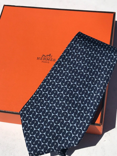 Hermès seidenkrawatte silk - hermès,