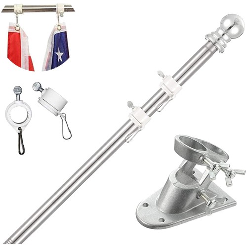 Fahnenmast aluminium silber - fahnenmast,