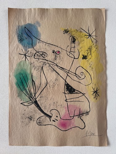 Joan miro zeichnung - zeichnung, papier