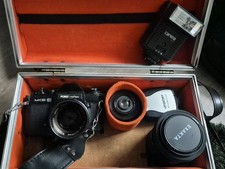 Porst reflex M-CE Kamera Set mit 3 Objektiven, Blitzen & Koffer – Vintage Analog