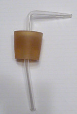 großer Stopfen mit Glasrohr Labor Gärung abfüllen Wein destillieren Globoli