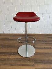 Walter Knoll Turtle Barhocker Rot Leder Edelstahl Pearson Lloyd