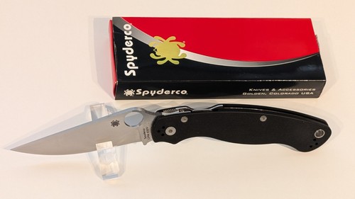 Spyderco military g10 black - spyderco,