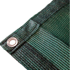 Bauzaunnetz grün 1,80x3,65m Sichtschutz Zaunblende Zaunnetz Netz für Zäune Ösen