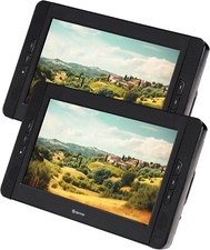 Denver MTW-1098 Tragbarer DVD-Player 25.4cm  2 x 10 Zoll, Akkubetrieb, Kfz-Ansch