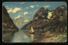 Künstler-AK Norwegen