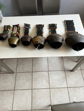 6 x Glocken Almglocke Kuhglocke / Glockensammlung sechs diverse Größen / Vintage