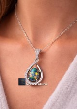 925 Silber Schwarz Opal