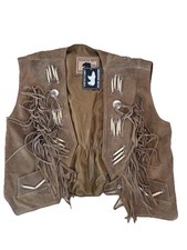 Weste beige wildleder running - weste,