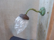 Wandleuchte Jugendstil Flamme Lampenschirm Lampenglas Wandlampe Leuchte Antik