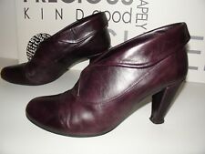 SHE Hochfront edle Pumps in Aubergine Echtleder bequemer 8 cm Absatz Gr. 40 TOP!
