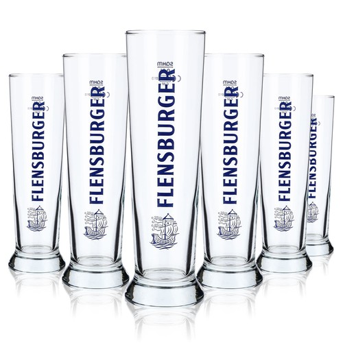 Flensburger glas bier - 6x,