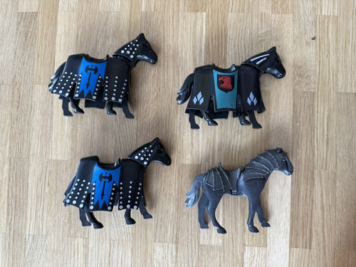 Playmobil ritter pferd - playmobil, 4x