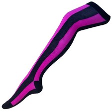Overknee Socken Pink / Schwarz