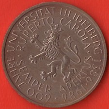 Deutschland -  5 DM -  600 Jahre Universität Heidelberg  - 1986 D 