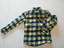 Tommy Hilfiger Junge Hemd Kariert  Gr. 128 TOP HILFIGER BLAU GELB