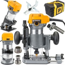 Oberfräse Kantenfräse Holzfräse Fräsmaschine 2000W Fräse 6-8 mm  max 50mm + Satz