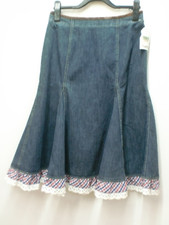 blauer Jeans Trachten Rock Gr. 38 - Neu mit Etikett