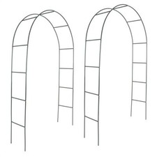 Rosenbogen Rankhilfe Kletterhilfe 2er Set 240cm Metall Rosenspalier Torbogen