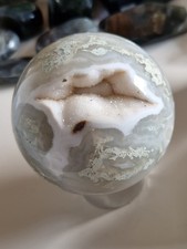 Moosachat Kugel mit tollen Drusen