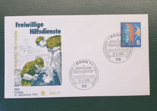 erstagsbrief , "freiwillige hilfsdienste" , sonderstempel bonn  vom 21.9.1970