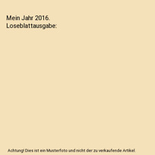 Mein Jahr 2016. Loseblattausgabe, Bianka Bleier