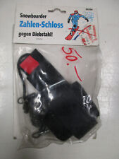 Snowboardschloss Zahlenschloss mit Fangleine / Leash