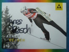 Agnes Reisch, FISCHER Autogrammkarte (Wintersport Skispringen)