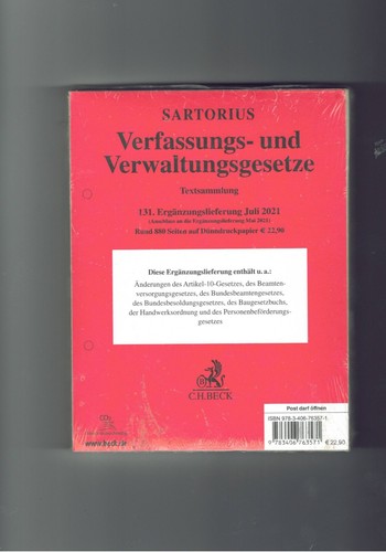 Sartorius verfassungs und - verfassungs-,
