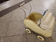 Nostalgischer Puppenwagen mit Verdeck, ca. 30er Jahre