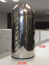 Push Boy Abfallsammler Edelstahl wie NEU  h. 75 X 34,5 cm für 50 L