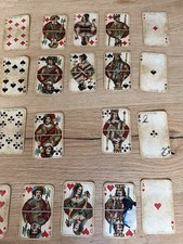Vintage Antik Spielkarten Salon-Karte Skat sehr alt Sammler 120 Jahre alt