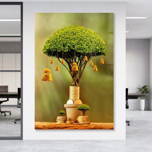 Wandbild der geldbaum - geldbaum,