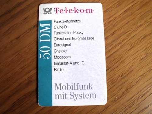 Telefonkarte - p,