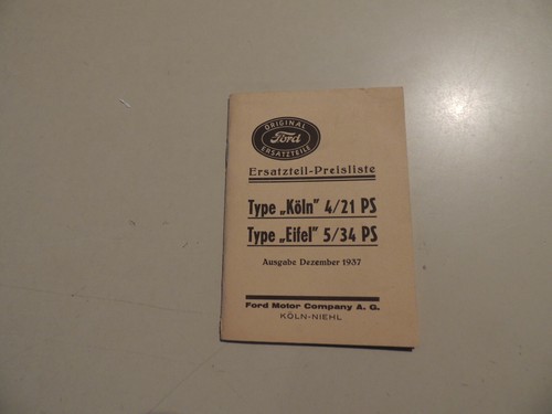 Ersatz teil preisliste ford - ersatz,