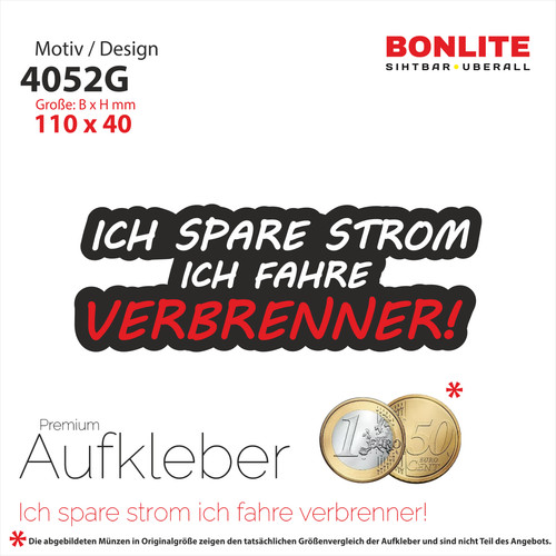 Ich spare strom - ich, fahre